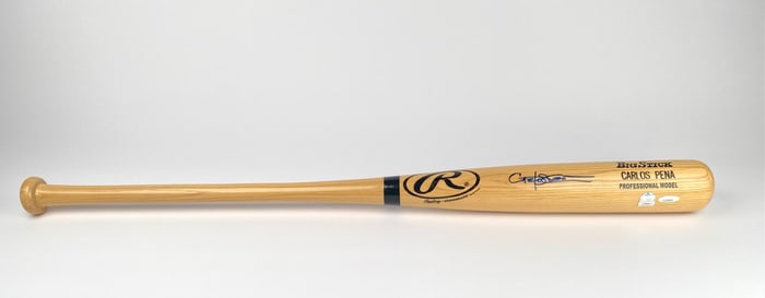 Rawlings Big Stick Carlos Pena Signed Baseball Bat