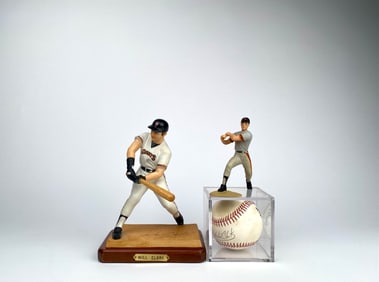 Will Clark Lot: Signed Figurine, Baseball