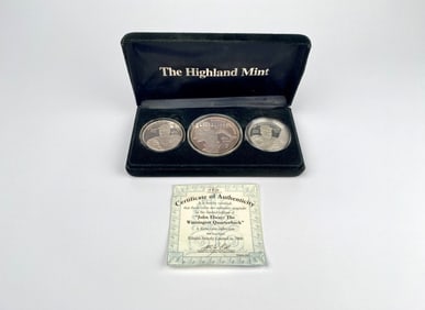 John Elway 3-Coin Set by The Highland Mint