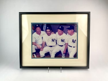 Yankees Legends Signed Photo featuring Mantle, Berra, Ford and DiMaggio