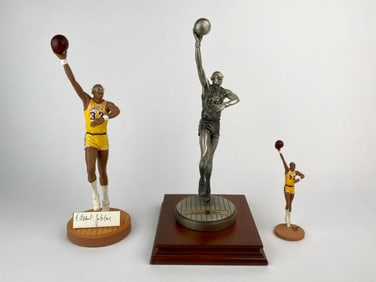 Kareem Abdul-Jabbar Signed Gartlan Figurines Set