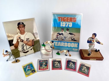 Alan Trammell Signed Memorabilia Collection