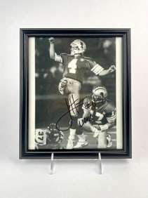 Framed Jason Hanson Signed Detroit Lions Photo