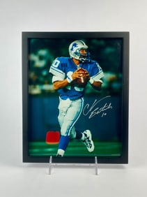Framed Charlie Batch Signed Detroit Lions Photo