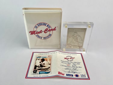 Lawrence Taylor 1982 Topps Silver Mint-Card Set with COA