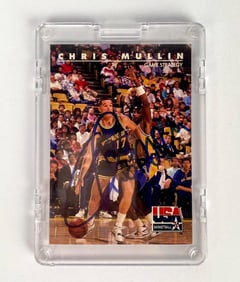 SkyBox Chris Mullin Signed Game Strategy Basketball Trading Card