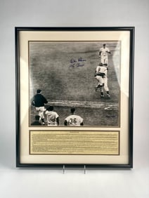 Don Larsen & Yogi Berra Dual-Signed Perfect Game Photograph (COA)