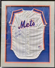 Willie Mays Signed New York Mets Jersey