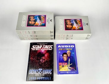 Star Trek VHS Collection, Audio Cassettes, and Book Lot