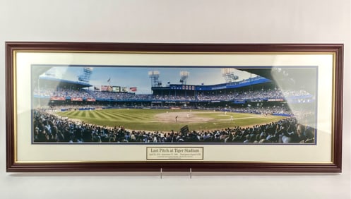 “Last Pitch at Tiger Stadium?? Panoramic Photograph by Rob Arra