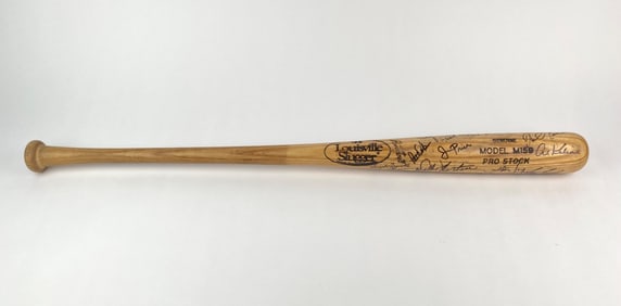 Detroit Tigers Multi-Signed Louisville Slugger Bat Featuring Al Kaline, Mickey Lolich, Willie