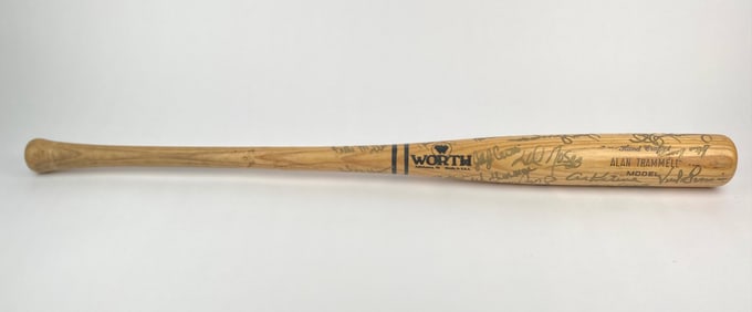 1991 Detroit Tigers Team-Signed Alan Trammell Model Bat