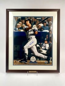 Derek Jeter Signed 2000 World Series Photograph