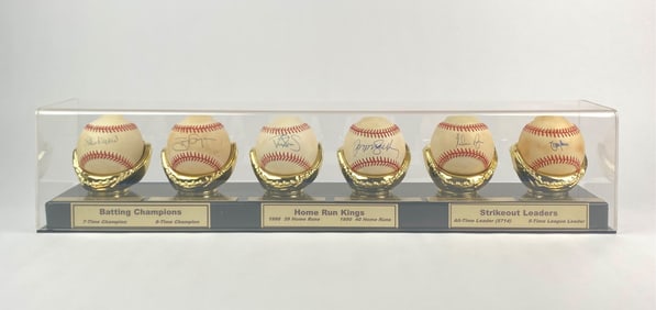 Limited Edition Signed Baseball Set Featuring Musial, Gwynn, Strawberry, Sandberg, Ryan & Johnson (0