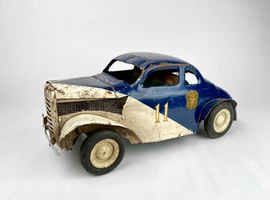 Vintage Argentine Road Race Coupe Pressed Steel Stock Car #11
