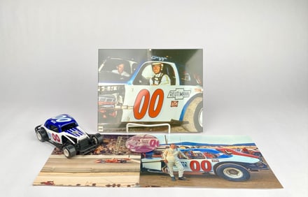 Buzzie Reutimann #00 Racing Memorabilia Lot with Car and Photos
