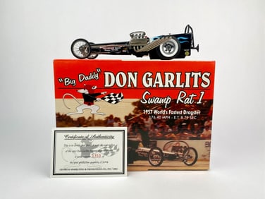 Don Garlits Swamp Rat  1 1:18 Scale Die-Cast Dragster Model with Box & COA