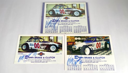 Lot of 3 Richie Evans #61 Autographed Racing Photos
