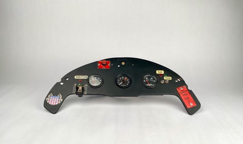 Vintage USAC Midget Race Car Dashboard Instrument Panel