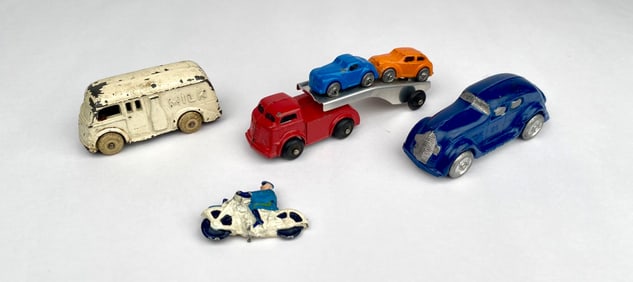 Lot of Four Metal Vintage Toy Vehicles