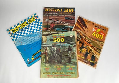Four Daytona 500 Programs (1961, 1966, 1969)