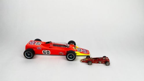 Pair of Indy Car Models: Carousel 1 #60 STP Turbine & The Racing Line #70