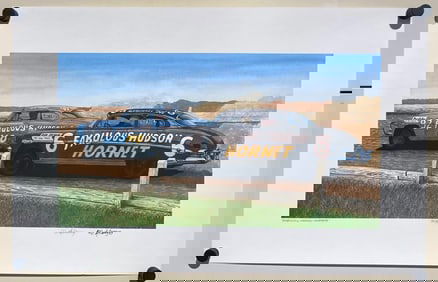 Limited Edition Fabulous Hudson Hornets Racing Print by D. McCrary