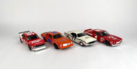 Lot of 4 NASCAR 1:24 Scale Diecast Cars