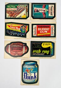 7 1975 Topps Wacky Packages Die-Cut Stickers