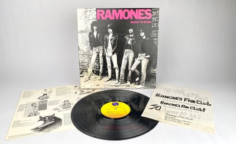 Ramones ‘Rocket to Russia’ Signed Vinyl LP with Inserts