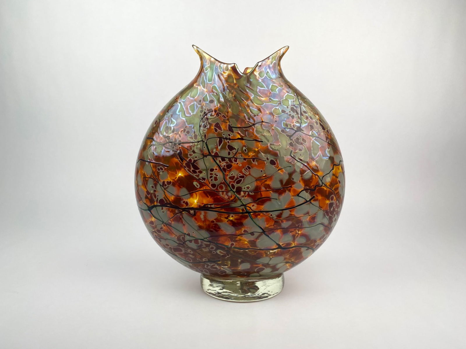 Signed Murano-Style Studio Art Glass Vase (1 of 9)