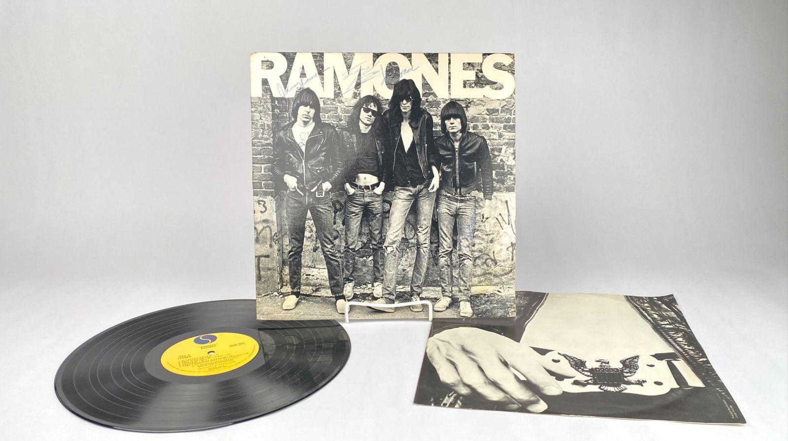 Ramones Debut Album Signed by all Four Original Memembers (1 of 10)