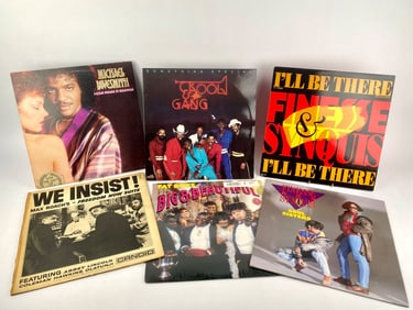 Lot of Six 1980s – 1990s R&B, Funk, Hip-Hop & Jazz Vinyl Records