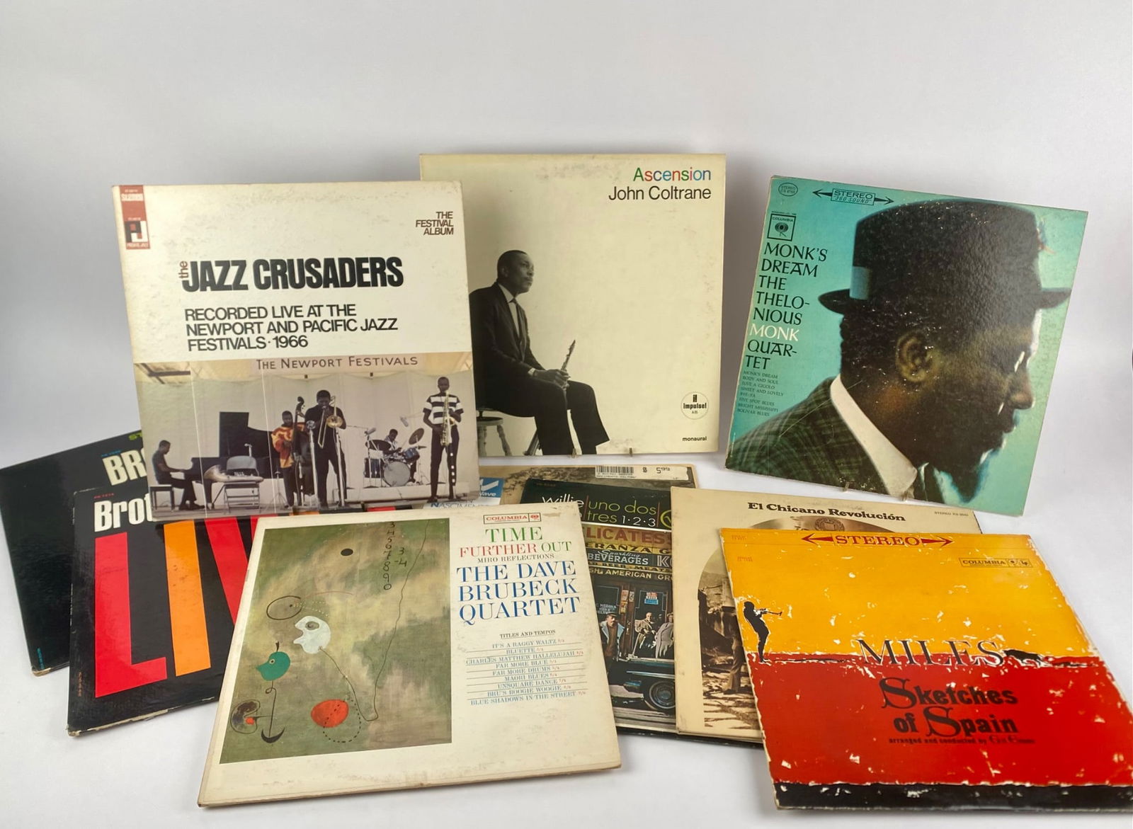 Set of Ten Classic Jazz Vinyl Records Featuring Coltrane, Monk, Davis & Others (1 of 11)