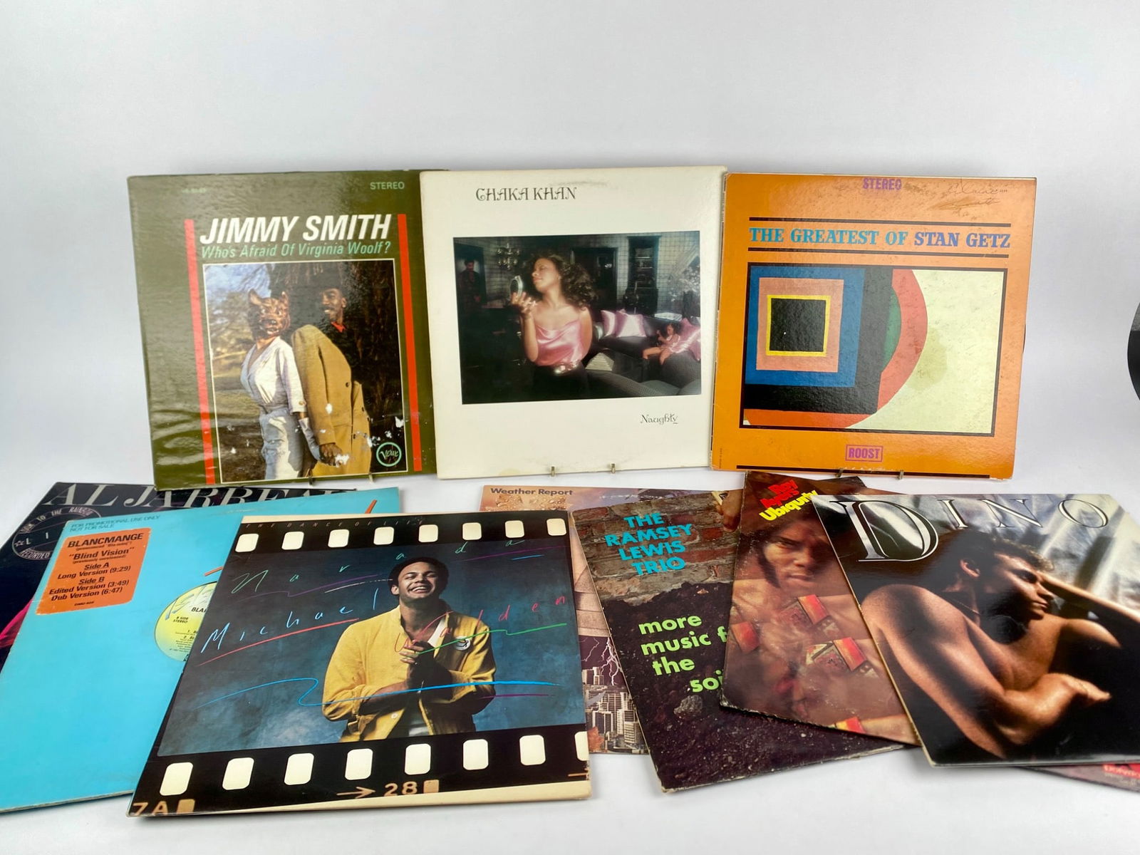 Set of Ten Vintage Jazz, Soul & Funk Vinyl LPs featuring Jimmy Smith, Chaka Khan, & Stan Getz (1 of 11)