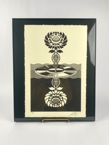 Shepard Fairey “Post-Punk Flower" Limited Edition Screenprint, Signed and Dated 2022
