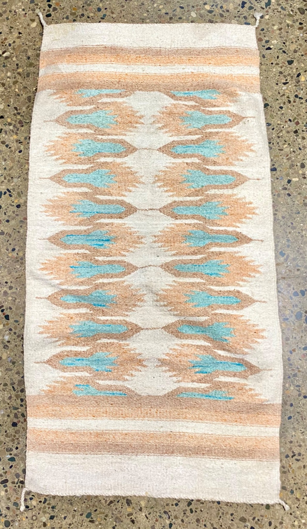 Southwestern Handwoven Wool Rug with Geometric Pattern (1 of 8)