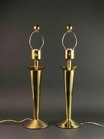 Pair of Northbrook Stiffel Brass Lamps