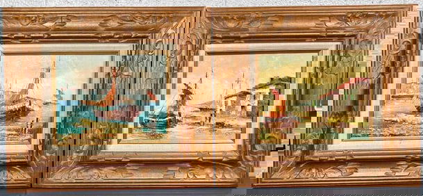 Pair of Oil Paintings by P.G. Tiele (Signed)