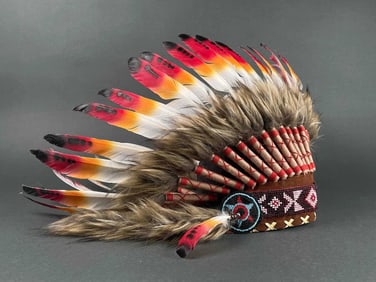 Native American Beaded Head Dress