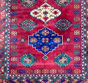 Large Handwoven Caucasian Kazak-Style Area Rug (11.5 x 8 ft)