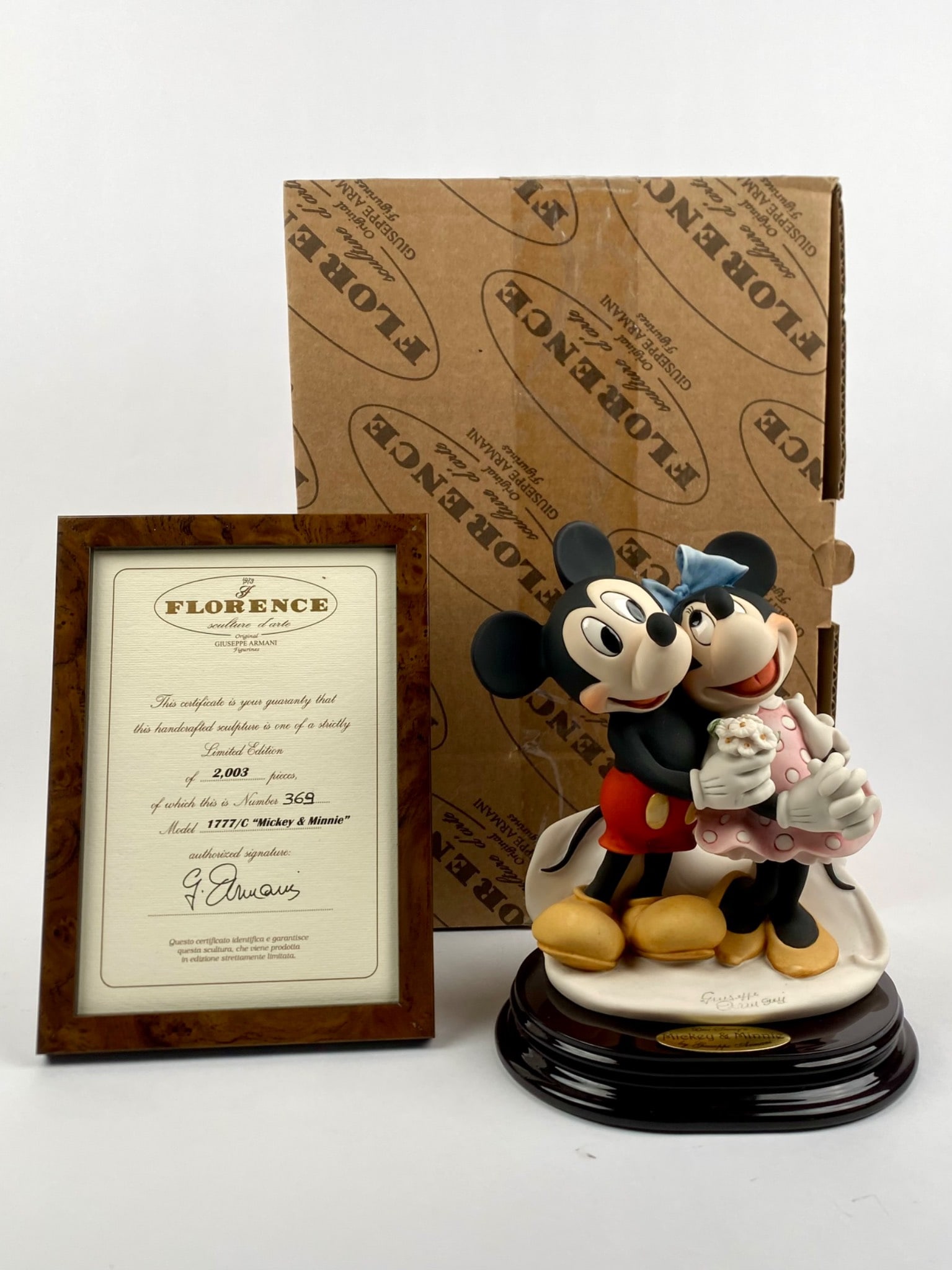 Disney Mickey and Minnie by Giuseppe Armani (Original Box & COA)