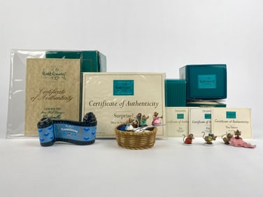 Set of Four Disney Classics Collection 'Cinderella' Mice Figurines (COA Original Boxes)