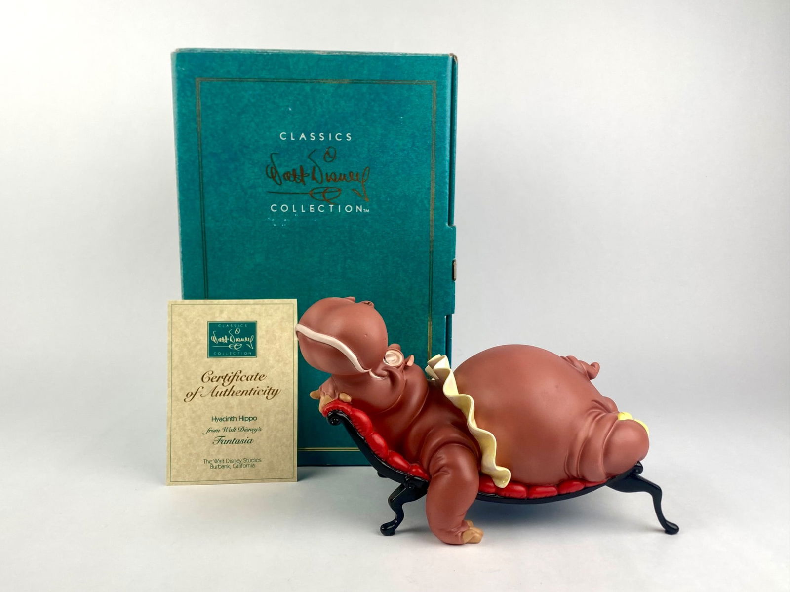 Disney Classics Collection Fantasia 'Hyacinth Hippo' Figurine (COA Original Box) (1 of 10)