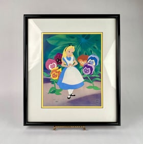 Disney 'Golden Afternoon' Sericel, Alice in Wonderland, 1999, COA