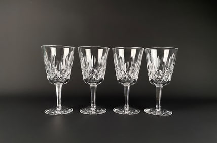 Set of Four Waterford Crystal Lismore Pattern Glasses