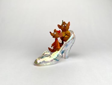 Disney 'Cinderella's Friends Gus and Jaq in Glass Slipper' Figurine
