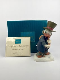 Disney Classics Collection Mickey's Christmas Carol 'Ebenezer Scrooge' Figurine (COA Original Box)
