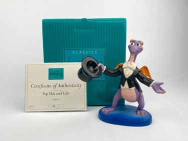 Disney Classics Collection 'Top Hat and Tails' Figment Figurine Signed by Artist (COA Original Box)