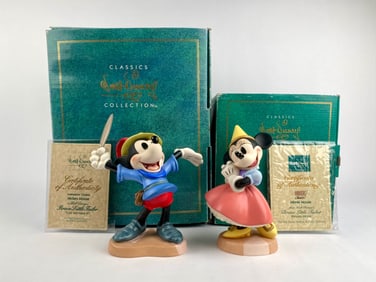 Disney Classics Collection 'Brave Little Tailor' Mickey and Minnie Figurines